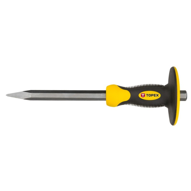 TOPEX Point chisel with protector 4 x 19 x 300 mm — 03A180