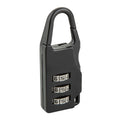 Top Tools Luggage combination padlock, 22 mm, 3-digit lock, zinc alloy coloured — 90U214