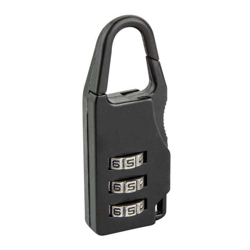 Top Tools Luggage combination padlock, 22 mm, 3-digit lock, zinc alloy coloured — 90U214