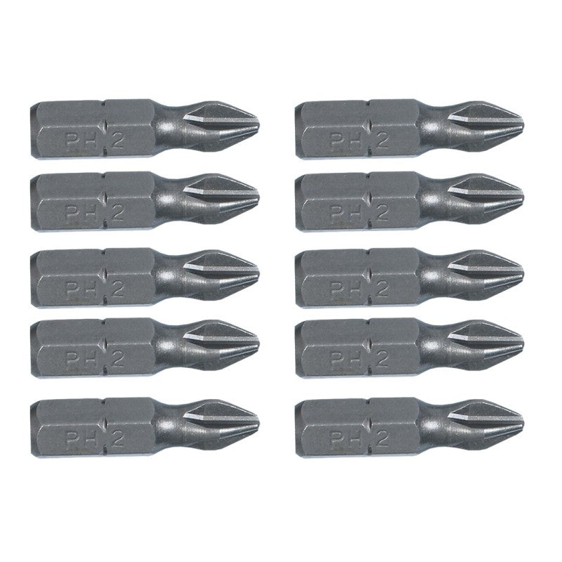 TOPEX Screwdriver bits PH2 x 25 mm, 10 pcs — 39D314