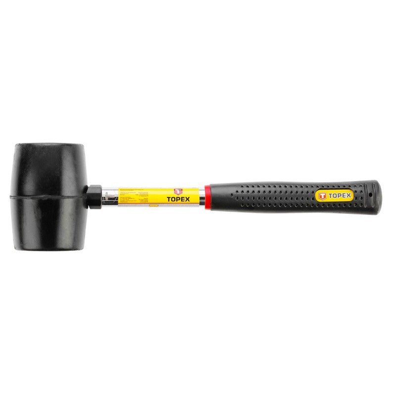 TOPEX Rubber mallet 60 mm, 450 g, hardened handle — 02A305