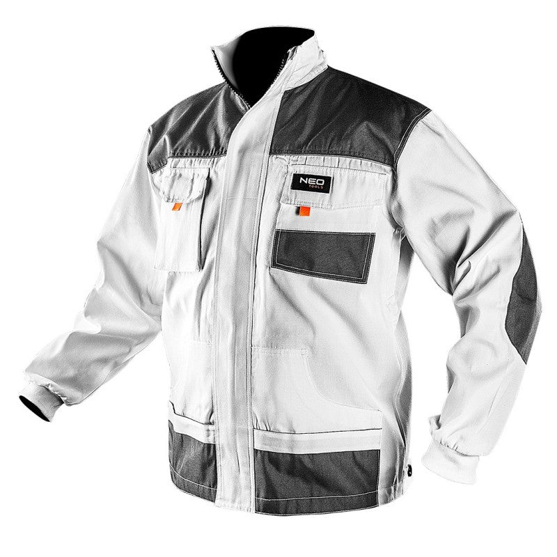 NEO TOOLS Work sweatshirt white, HD, size S/48 — 81-110-S
