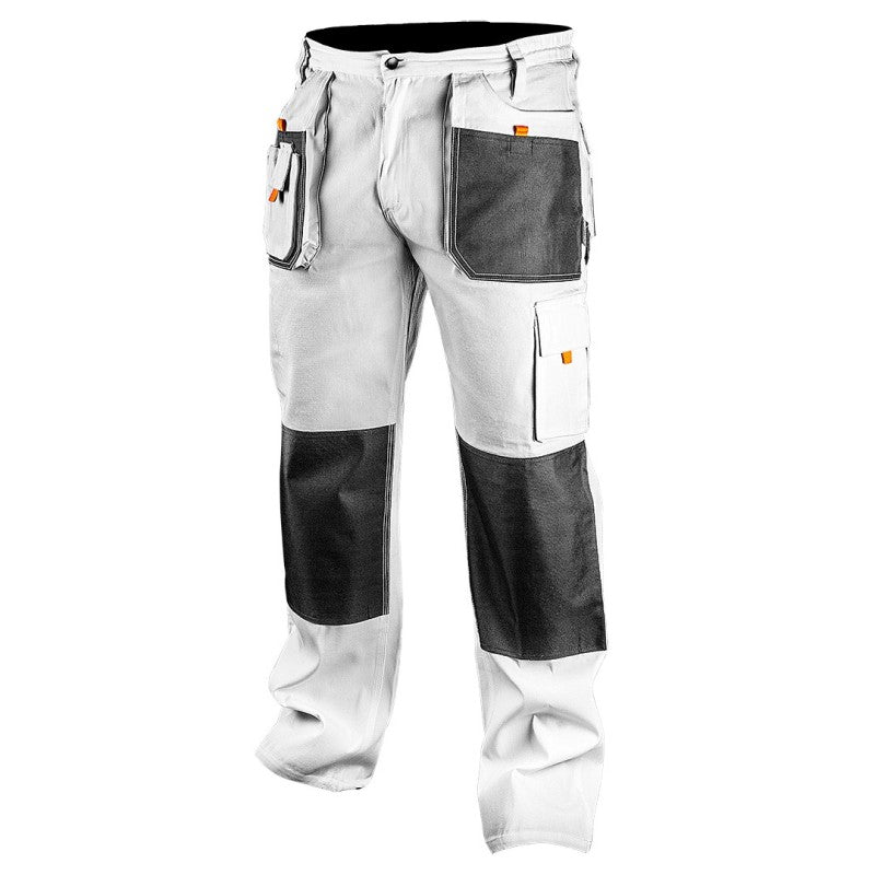 NEO TOOLS Work trousers, white, size M/50 — 81-120-M