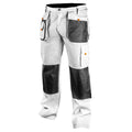 NEO TOOLS Work trousers, white, size XL/56 — 81-120-XL
