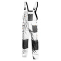 NEO TOOLS Work trousers with suspenders, white, HD, size XL/56 — 81-140-XL