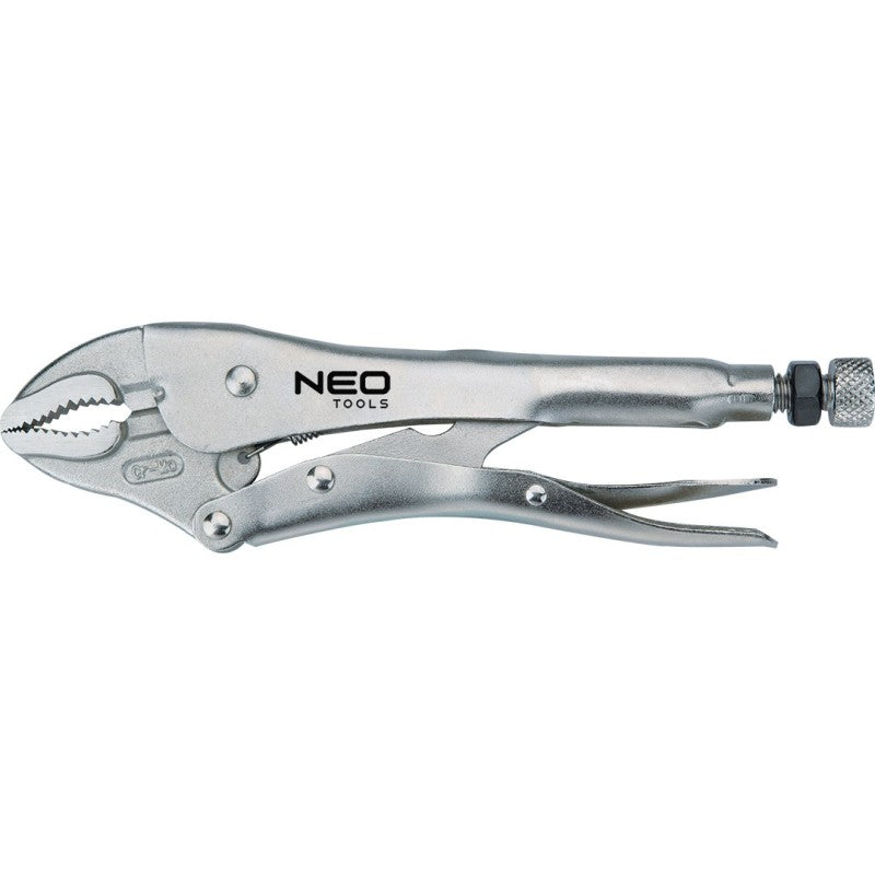 NEO TOOLS Universal locking pliers 250 mm, curved jaws — 01-216
