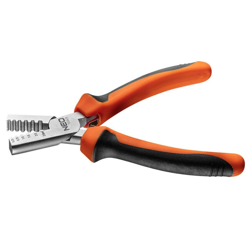 NEO TOOLS Crimping pliers 0.25 - 2.5 mm2 (15-9 AWG), 140 mm — 01-532