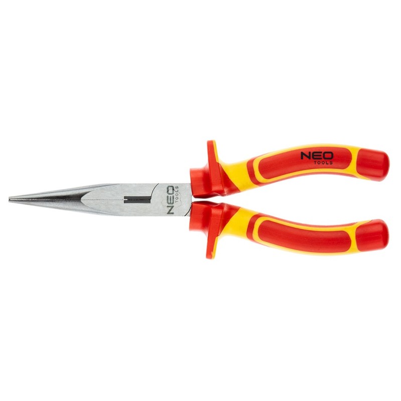 NEO TOOLS Straight elongated pliers 200 mm, 1000V, CrV, polished — 01-225