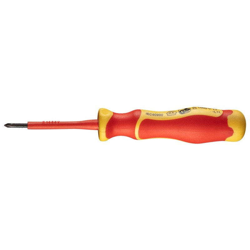 NEO TOOLS Screwdriver phillips 1000V, PH0 x 3 x 60 mm — 04-137