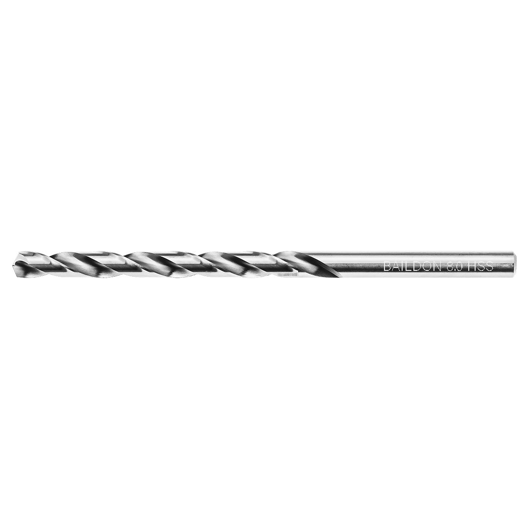 BAILDON Baildon BASIC DIN 340 RN NWKb 8 mm metal drill bits, HSS (S), 165-109 mm, multiples of 10 — 70208001