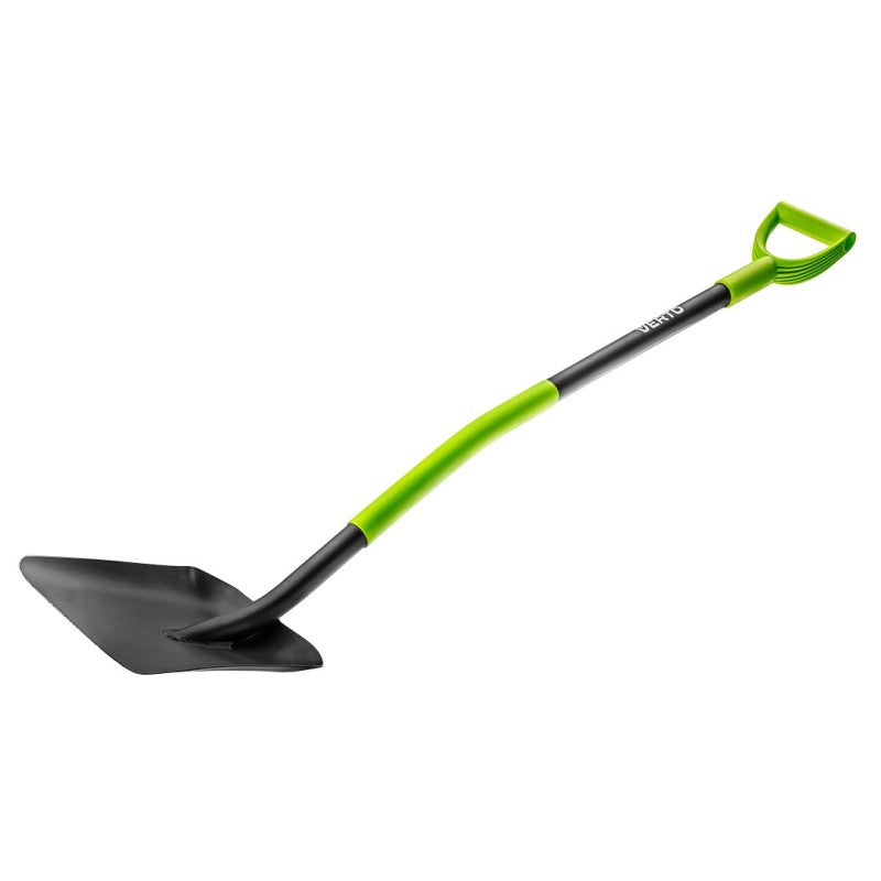 VERTO Shovel, metal handle, plastic grip — 15G012