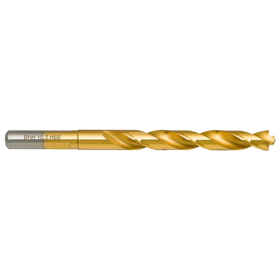 BAILDON Baildon DIN 338 RN 10,2 mm metal drill bit, HSS TiN (S), 133-87 mm (3-angles shank) — 71110203