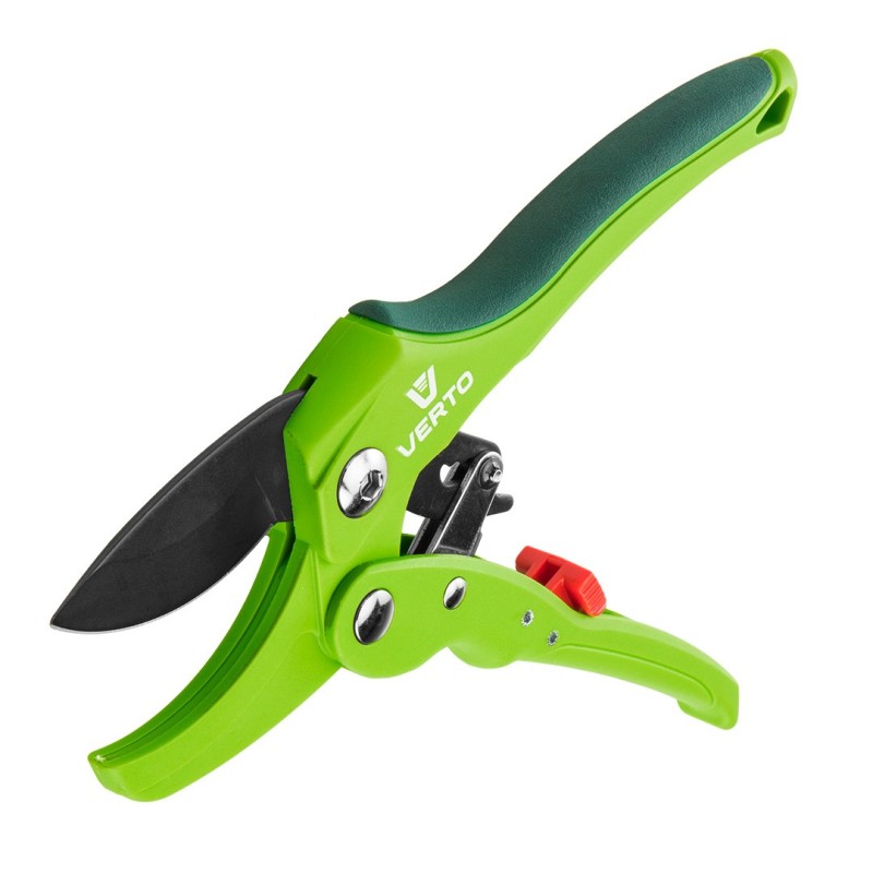 VERTO Garden anvil pruner with ratchet, cutting diameter 20 mm — 15G205