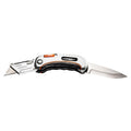 NEO TOOLS Multi-purpose knife, trapezium blade + knife, nylon pouch, 5 blades added — 63-710
