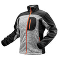 NEO TOOLS Knitted sweatshirt with softshell rainforcements, size XXL — 81-555-XXL