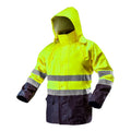 NEO TOOLS High visibility work jacket, waterproof, yellow, size XXXL — 81-720-XXXL