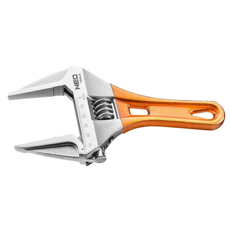 NEO TOOLS Adjustable wrench short 185 mm, range 0-53 mm — 03-022