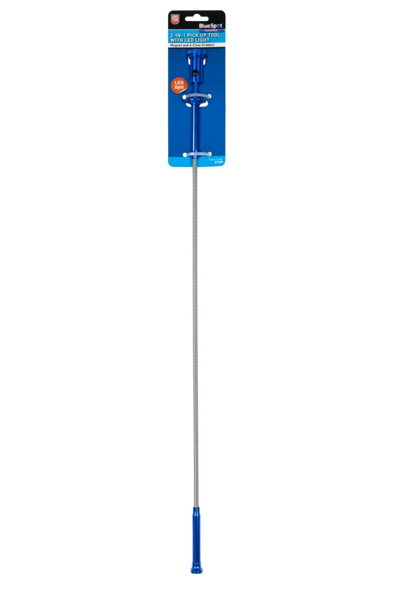 Blue Spot Tools 2-in-1 Pick Up Tool with LED Light