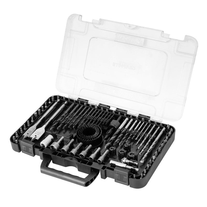 GRAPHITE Drill and bit set, sockets, 90 pcs — 56H621