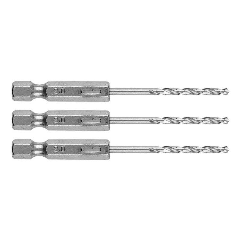 GRAPHITE Metal drill Hex 2.0 mm, 3 pcs — 54T700