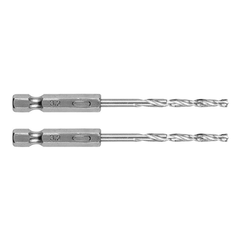 GRAPHITE Metal drill Hex 3.2 mm, 2 pcs — 54T703
