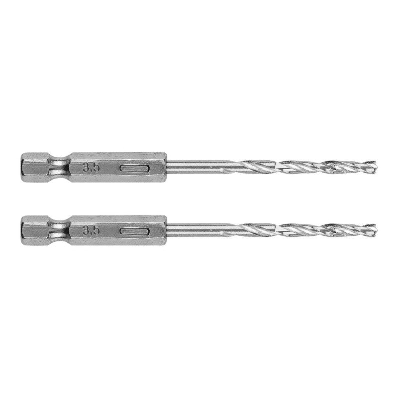 GRAPHITE Metal drill Hex 3.5 mm, 2 pcs — 54T704