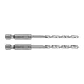 GRAPHITE Metal drill Hex 4.0 mm, 2 pcs — 54T705
