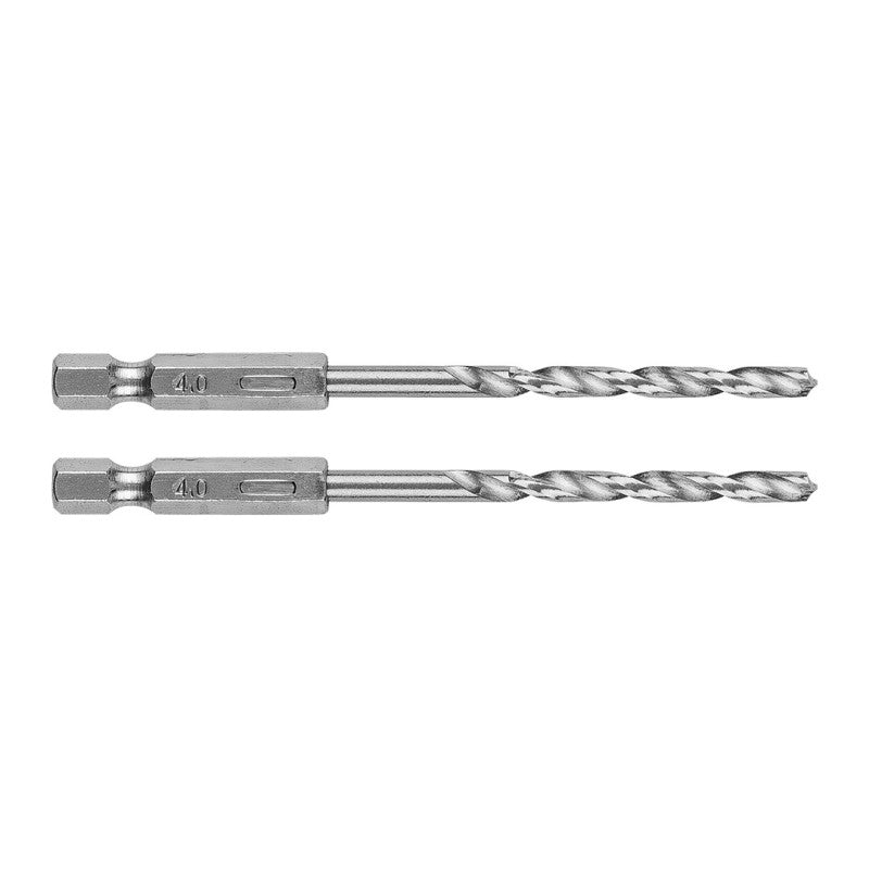 GRAPHITE Metal drill Hex 4.0 mm, 2 pcs — 54T705