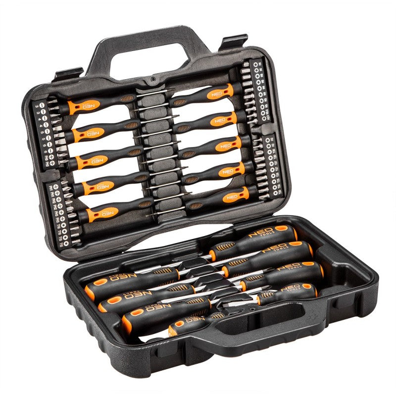 NEO TOOLS Screwdriver set with bits, 58 pcs — 04-211