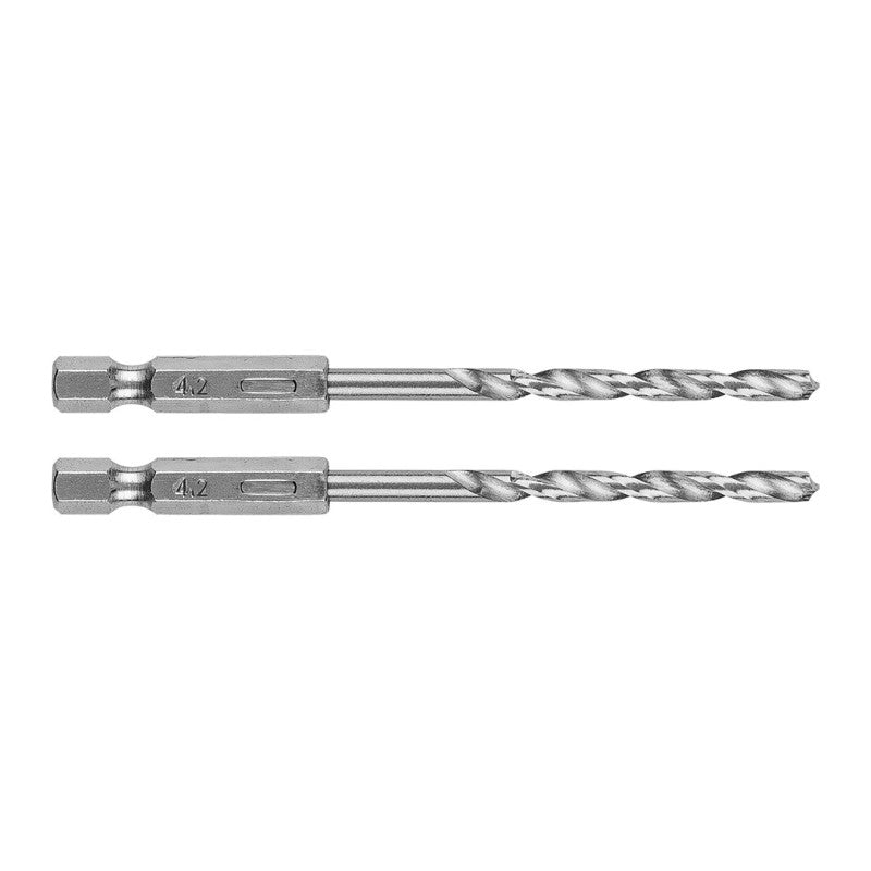 GRAPHITE Metal drill Hex 4.2 mm, 2 pcs — 54T706