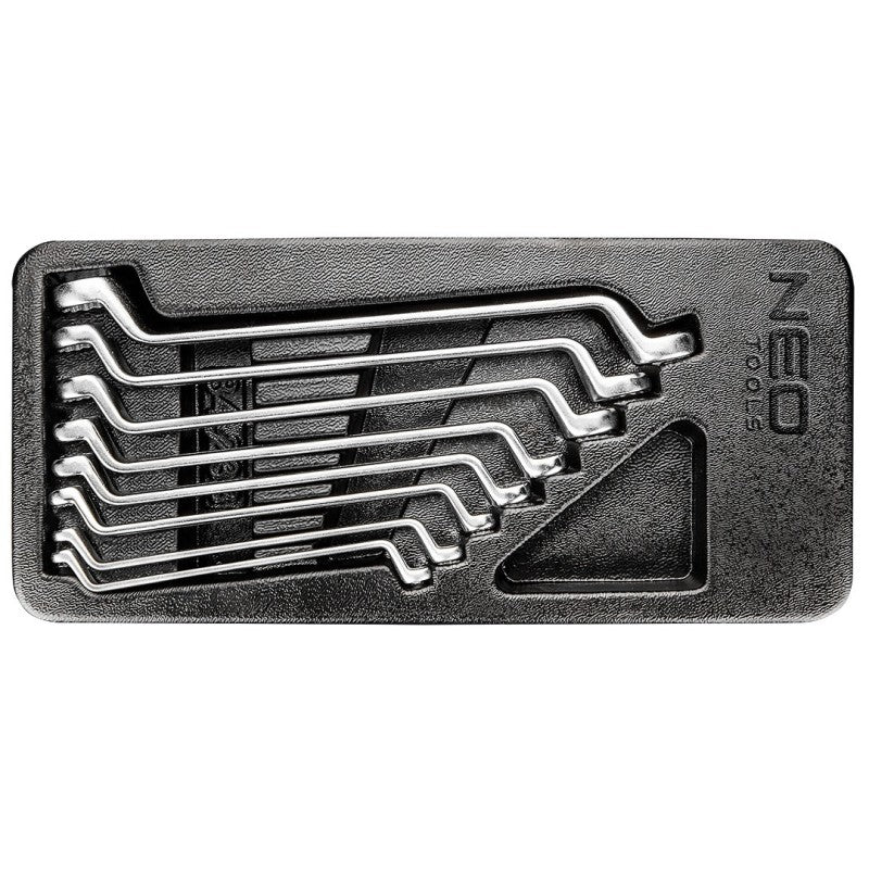 NEO TOOLS Offset ring wrenches 6-22 mm, set 8 pcs, insert — 84-233