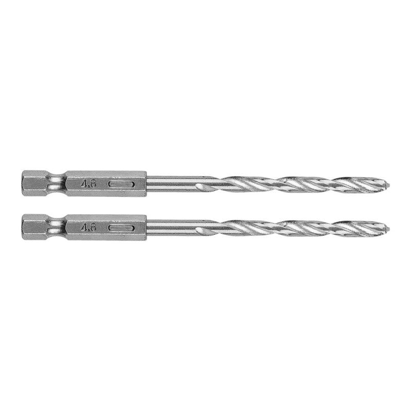 GRAPHITE Metal drill Hex 4.8 mm, 2 pcs — 54T708