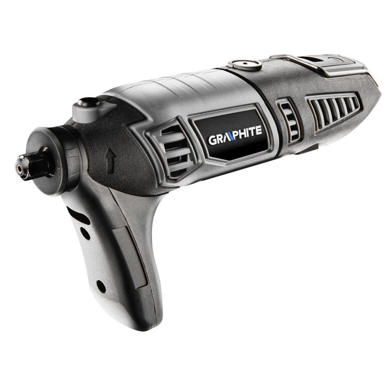 GRAPHITE Minigrinder 170W, speed 8000-35000 rpm, speed display, plastic box with flexible shaft and accessories 190 pcs — 59G019