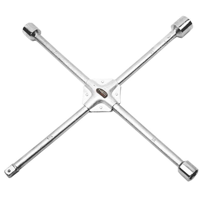 NEO TOOLS Wheel spanner, reinforced, 17 x 19 x 22 x 1/2" mm — 11-100
