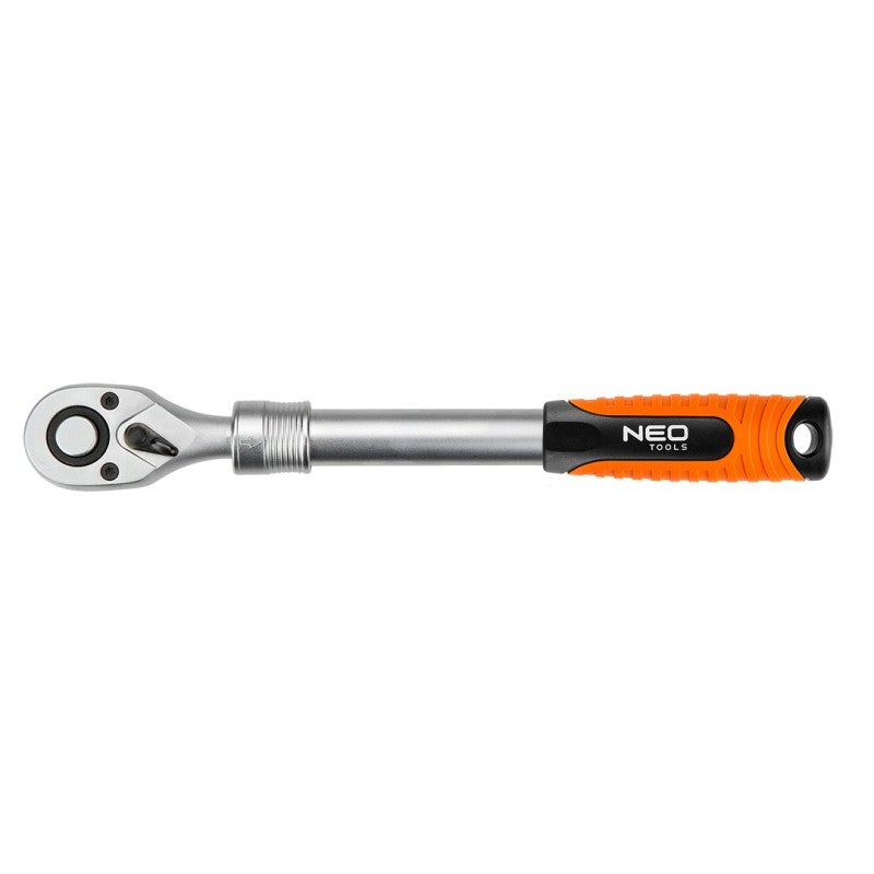 NEO TOOLS Telescopic ratchet handle 1/4", 150-200 mm — 08-502
