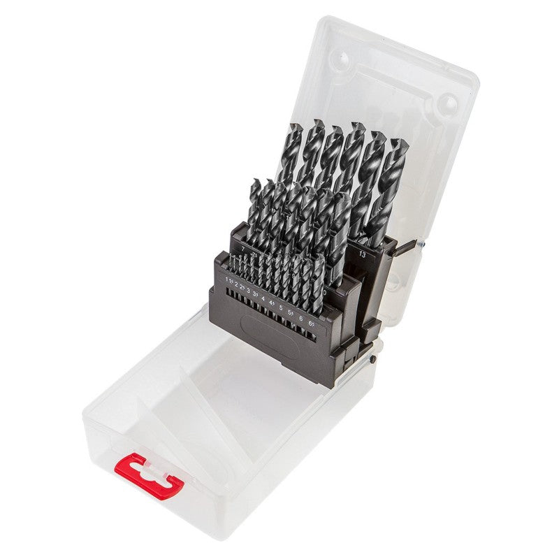 VERTO HSS-G twist drill, 1.0 - 13.0 mm, set 25 pcs. — 60H814