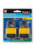 Blue Spot Tools 2 PCE 40mm Weather Resistant Padlocks Keyed Alike
