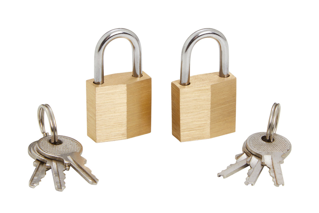 Blue Spot Tools 2 PCE 20MM Brass Keyed Alike Padlocks