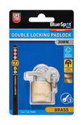 Blue Spot Tools 30MM Double Locking Brass Padlock