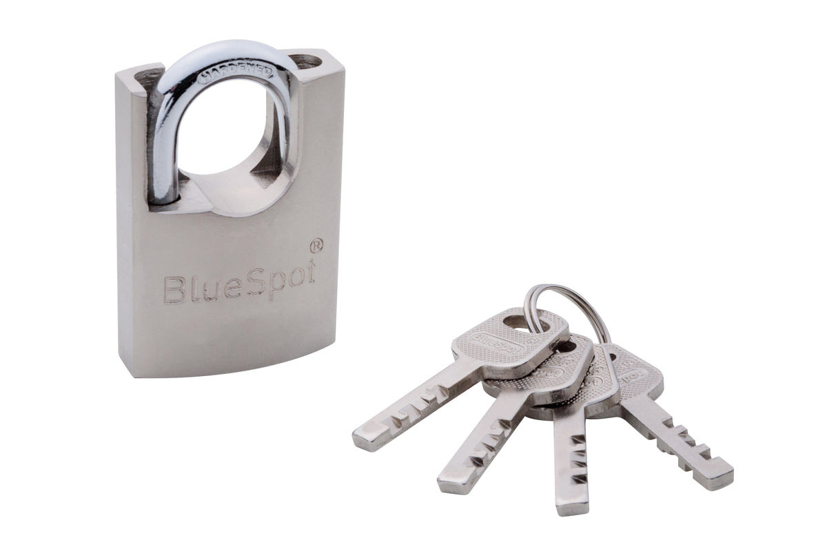 Blue Spot Tools 50mm Shrouded Satin Finish Padlock