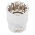 NEO TOOLS Spline socket 1/2", 23 mm — 08-595