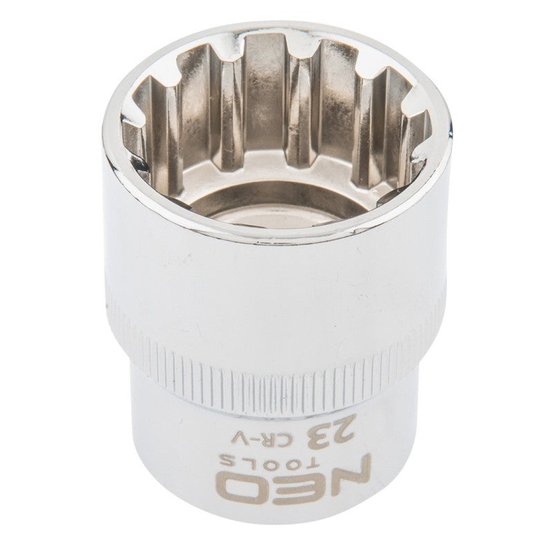 NEO TOOLS Spline socket 1/2", 23 mm — 08-595