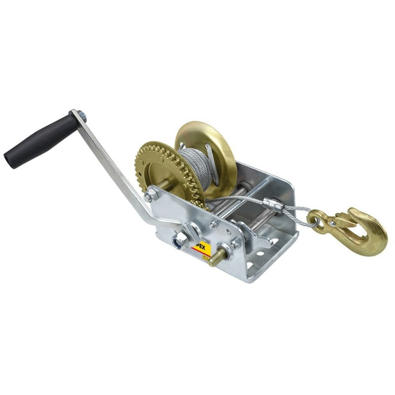 TOPEX Hand winch, 540kg, wire 10m — 97X085