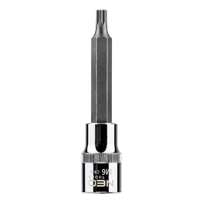 NEO TOOLS Spline bit on socket 1/2", M6 x 100 mm — 08-741