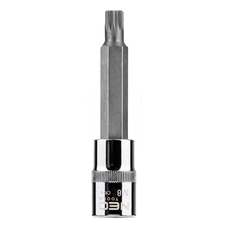 NEO TOOLS Spline bit on socket 1/2", M8 x 100 mm — 08-742