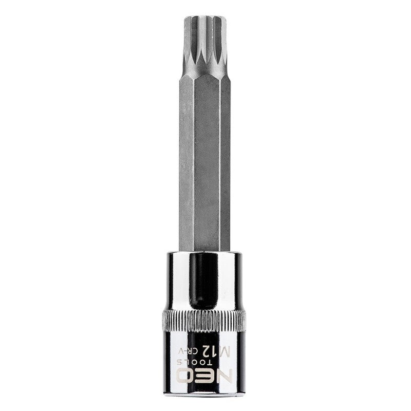 NEO TOOLS Spline bit on socket 1/2", M12 x 100 mm — 08-744