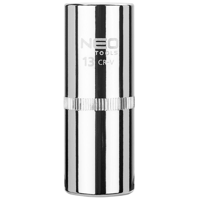NEO TOOLS Long hexagonal socket 1/4", 13 mm, superlock — 08-246