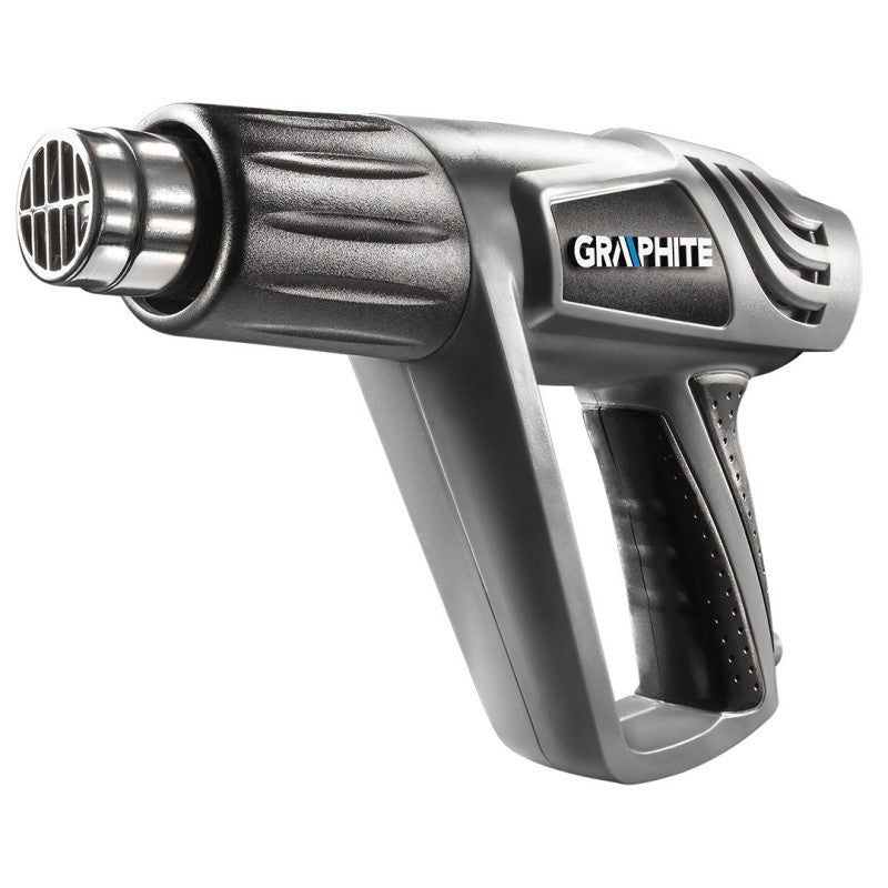 GRAPHITE Heat gun 2000W, temperature range: I: 50°C, II: 350°C, III: 550°C, air flow I: 150, II: 300, III: 500 l/min, in case w…