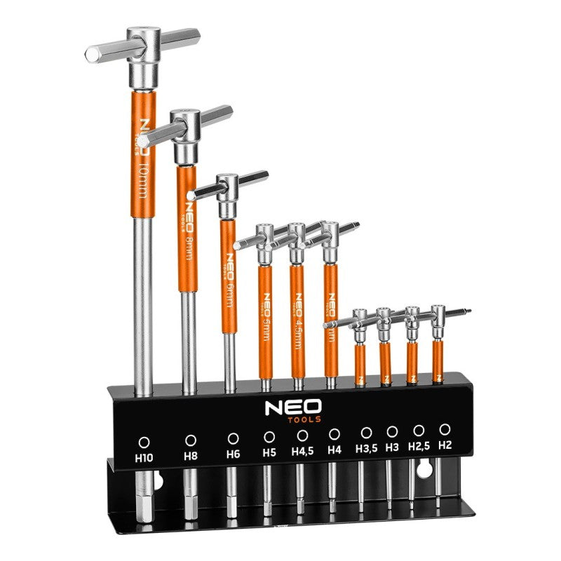 NEO TOOLS Studwrenches with cotter pin. Set of 10 in stand 2 - 10 mm — 09-509