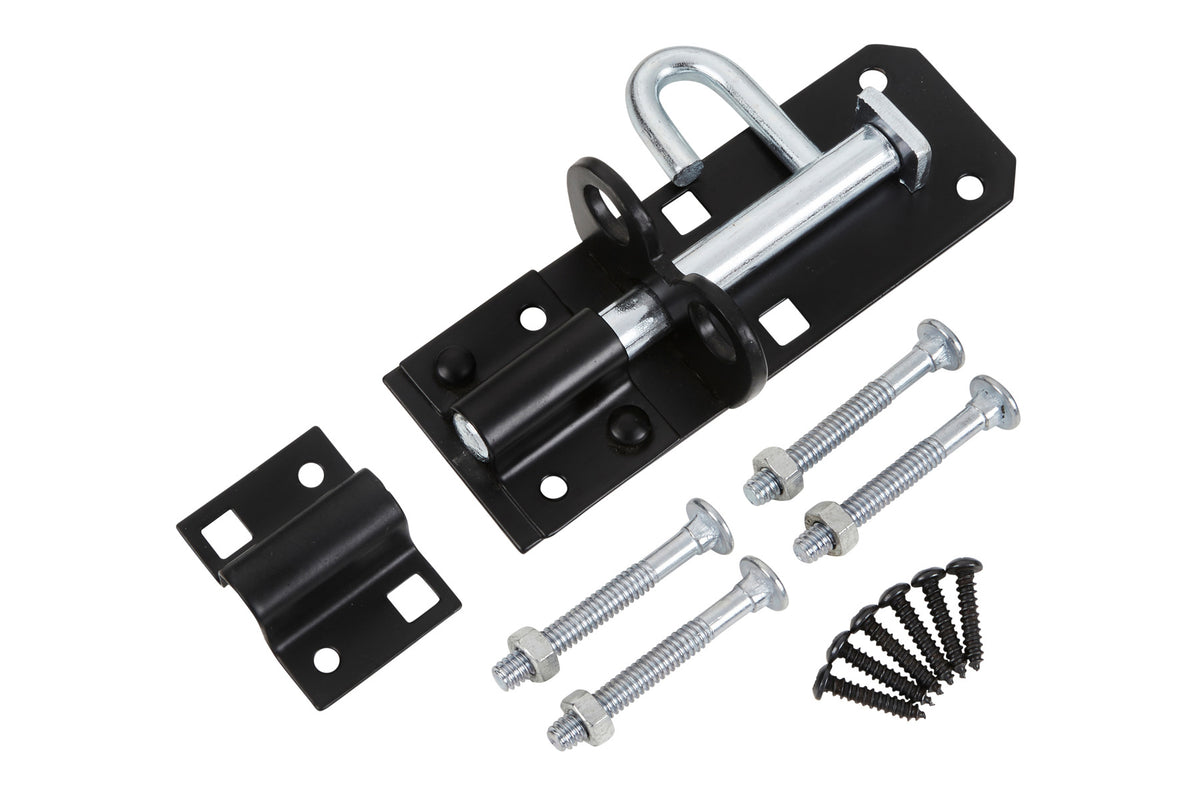 Blue Spot Tools Ironmongery 100mm Black Powder Coated Brenton Bolt